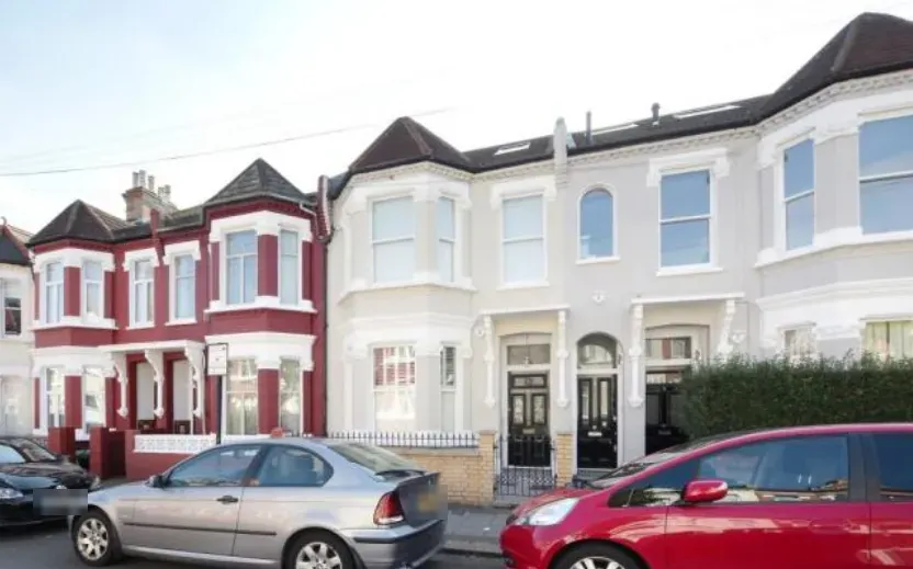 Terrace of houses on a residential street